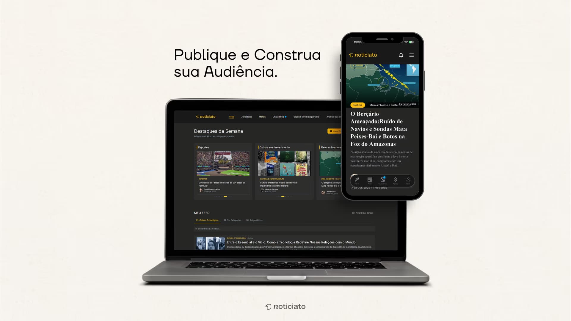 Publique no Feed Noticiato