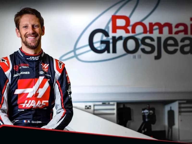 Imagem de capa da notícia: Romain Grosjean volta a pilotar na Fórmula 1 após acidente em 2020