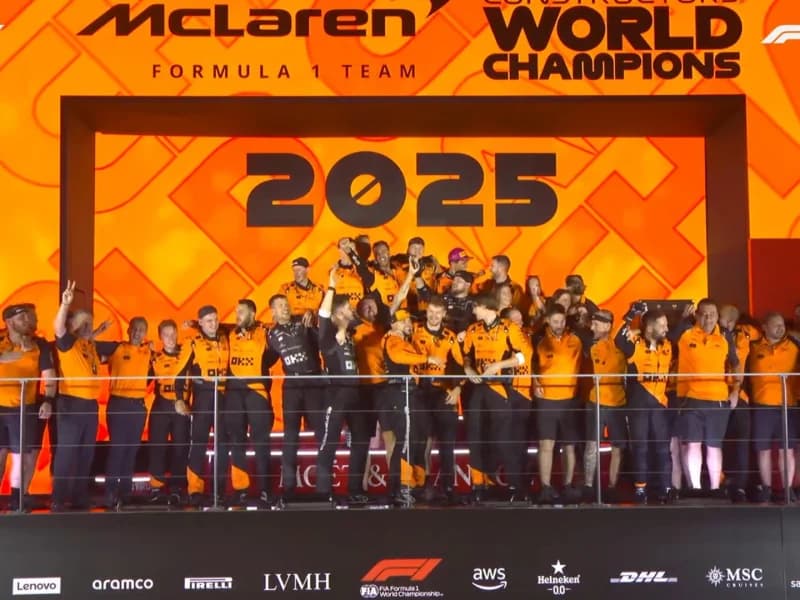 Imagem de capa da notícia: McLaren leva o título de construtores pelo segundo ano consecutivo