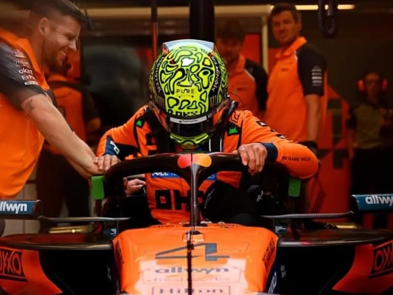 Imagem de capa da notícia: Lando Norris conquista a pole position para a corrida sprint no GP de São Paulo