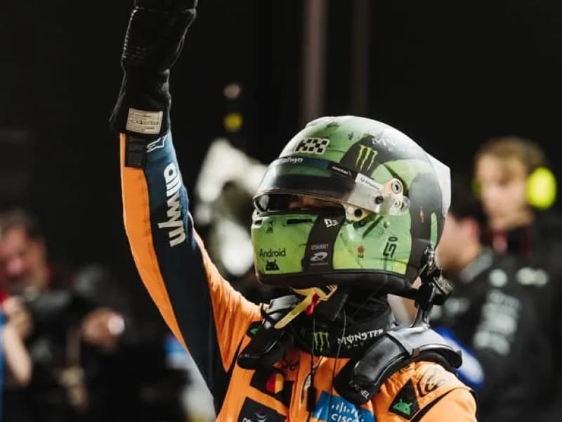 Lando Norris conquista pole debaixo de chuva em uma das pistas mais traiçoeiras da F1